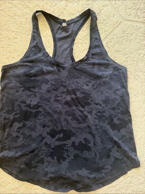 Women's Black Camo Racerback Tank Top